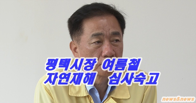 평택시장 홍수피해 현장 방문
