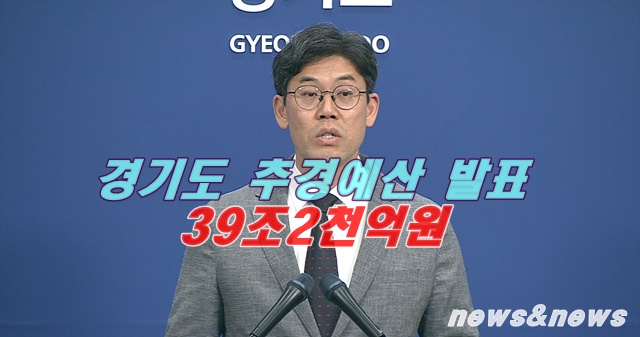 경기도 1회 추경4.785억 원 늘어난 증액 39조 2천억원 편성