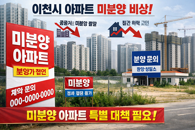 이천시 아파트 미분양, 단순한 ‘주택 문제’ 넘어 지역경제 전반 위협