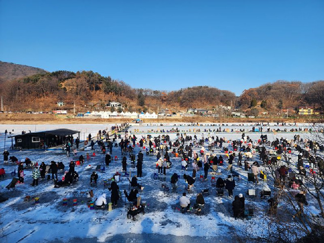 안성소방서, 웰컴투 동막골 빙어축제 안전관리 현장 점검