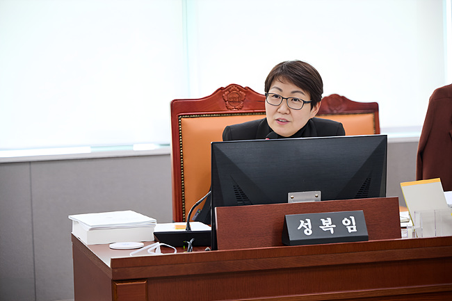 성복임 의원, 인사청문회서 경기교통공사 사장 후보자 준비 부족 지적
