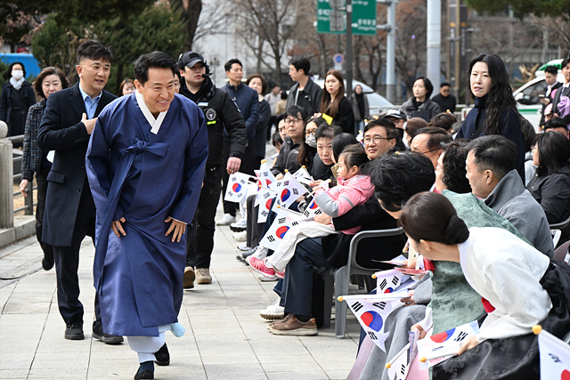오세훈 시장, 「제107주년 3.1절 기념 타종행사」 참석