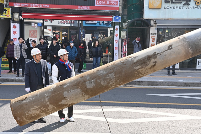 “거미줄 전선 이제 안녕”…하남 신장시장 주변, 전봇대 뽑고 원도심 하늘 열었다
