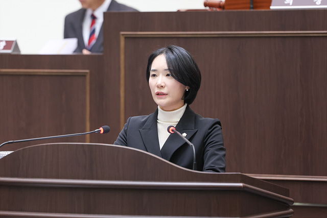 최서윤 광주시의원, 마지막 본회의서 ‘광주시 3대 과제’ 제시