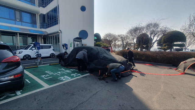 안성시, EV공용차량 충전시설 화재진압 대응훈련 실시
