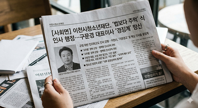 [단독]이천시청소년재단, ‘법보다 주먹’ 식 인사 행정… 구문경 대표이사 ‘경징계’ 망신
