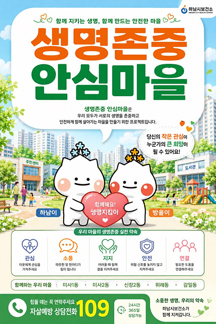 하남시, 5개 동·45개 기관 잇는다…‘생명존중 안심마을’ 본격 추진