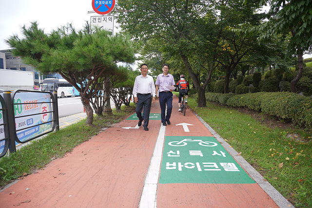 여주시장, 자전거도로 안전 현장점검 나서