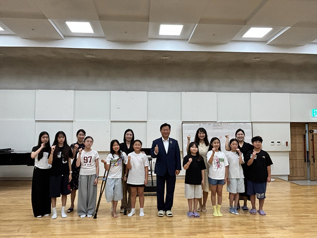 신동화 구리시장, 시립소년소녀합창단 찾아 현장 소통