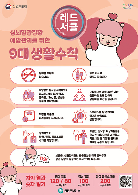 양평군, 심뇌혈관질환 예방·관리 기간 맞아 ‘찾아가는 레드서클 캠페인’ 실시
