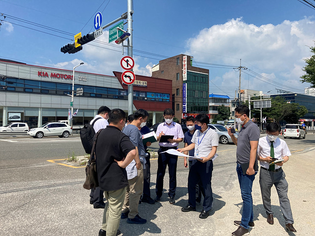 기존 시가지∼중리택지간 보도육교 설치공사 설계공모 현장설명회.jpg